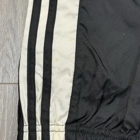 Vintage Adidas Track Pants Mens Large Y2K Baggy Cotton Lined Windbreaker - Picture 5 of 9